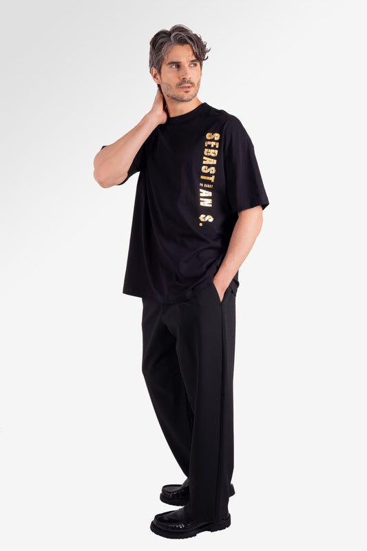 Destroyed T-Shirt Men Black