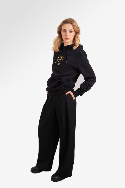 Logo Hoodie Women Black