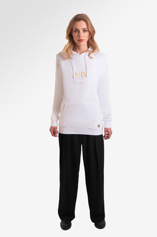 Logo Hoodie Women White